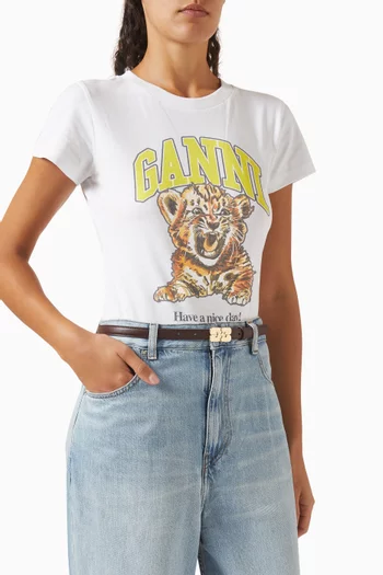 Kat Belt in Recycled Leather