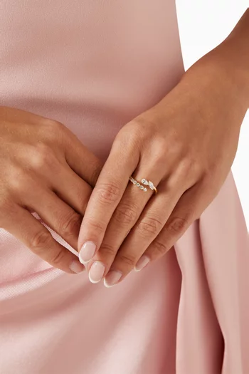Mesmera Open Ring in 18kt Gold-plated Metal