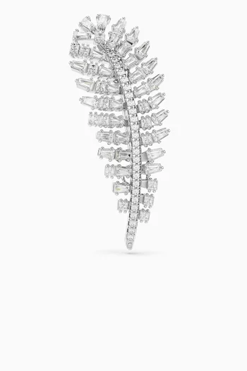 Vienna Brooch in Rhodium-plated Metal