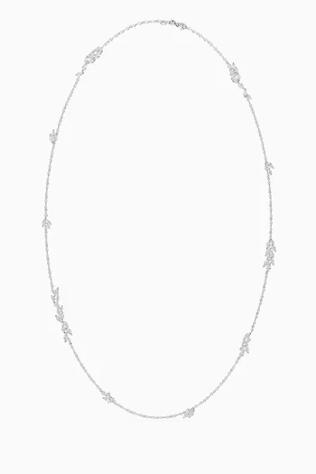 Mesmera Necklace in Rhodium-plated Metal