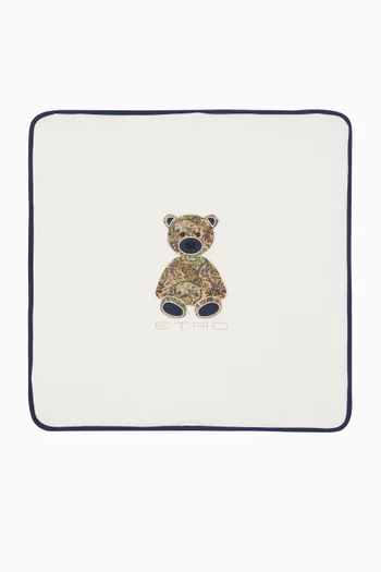 Teddy Bear Blanket in Cotton