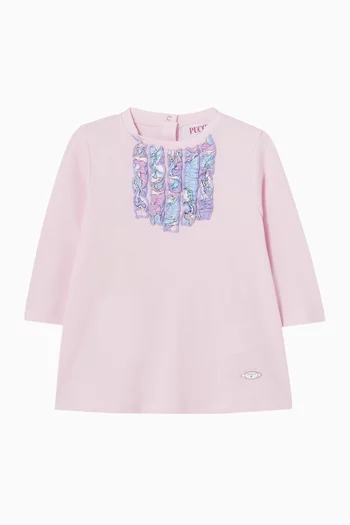 Ruffle Dress in Cotton