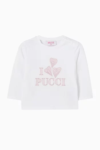 Logo Patch T-Shirt in Cotton