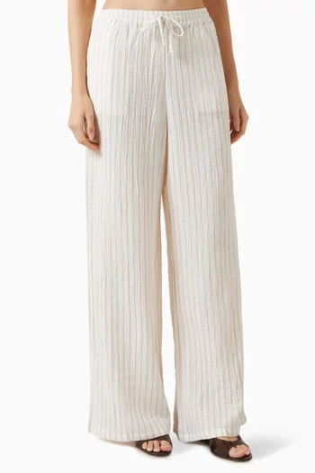 Slip It On Pants in Cotton Gauze