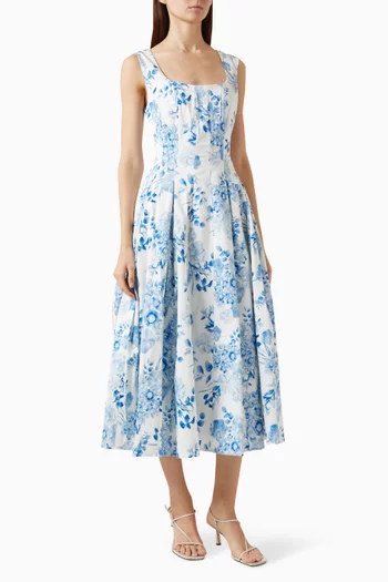 Muse Dress in Cotton Poplin