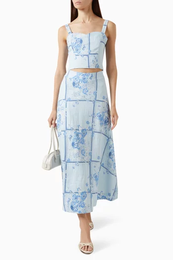 There for You Skirt in Linen
