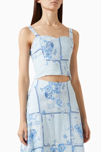 There for You Top in Linen