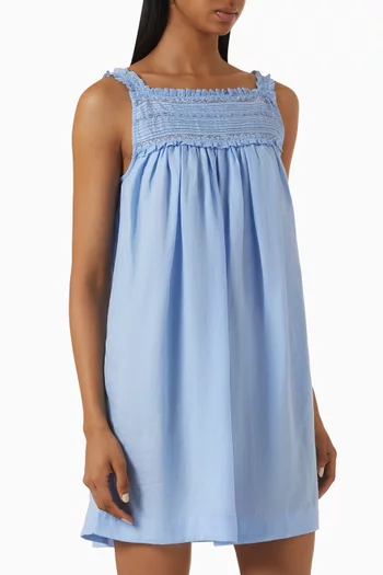 Bea Mini Dress in Ramie