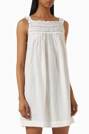 Bea Mini Dress in Ramie
