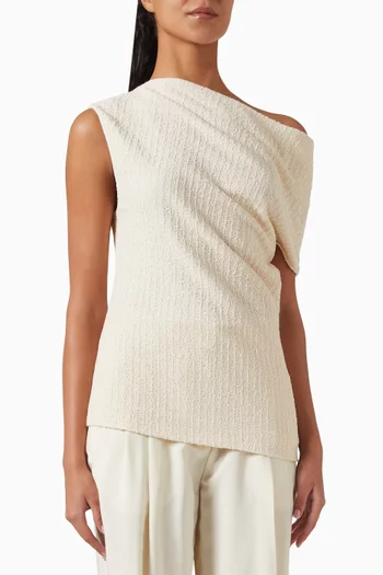 One-shoulder Top in Organic Cotton