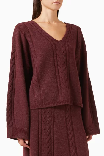 Famioca Cable-knit Sweater