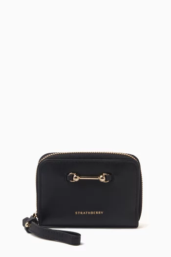 محفظة كوردا بسحّاب محيط جلد