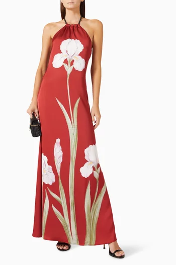 Iris Floral-print Maxi Dress