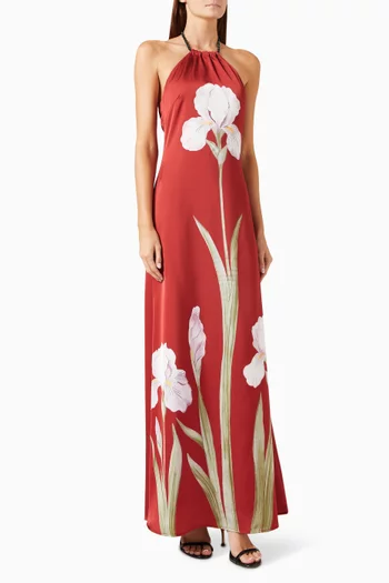 Iris Floral-print Maxi Dress