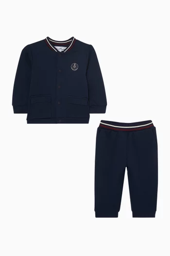 Jacket & Sweatpants Set in Cotton
