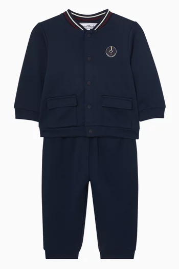 Jacket & Sweatpants Set in Cotton