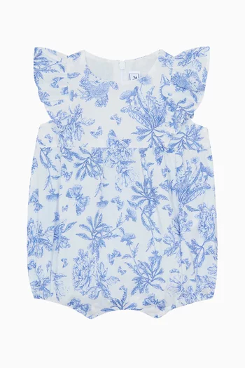 Floral Romper in Cotton