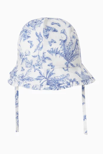 Floral Bucket Hat in Cotton