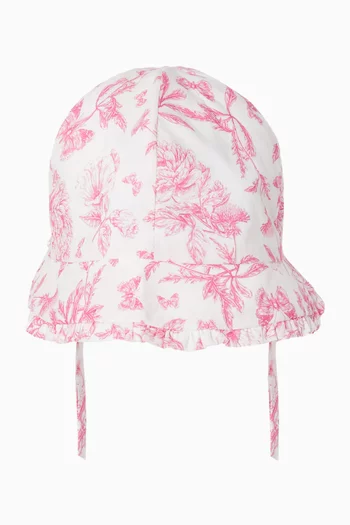 Floral Bucket Hat in Cotton