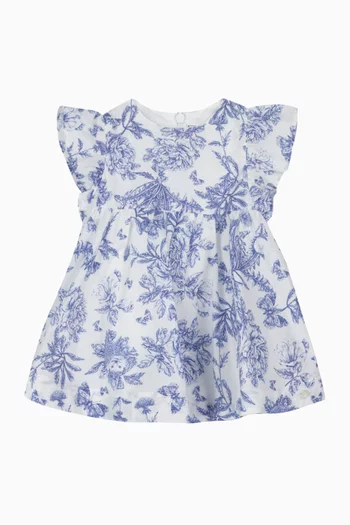 Floral Print Dress in Cotton