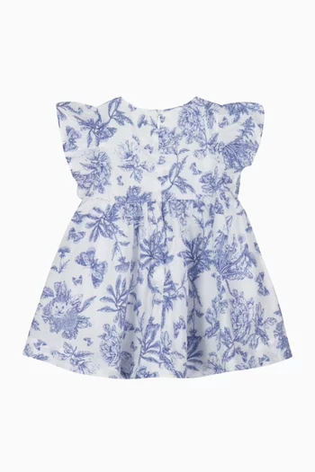 Floral Print Dress in Cotton