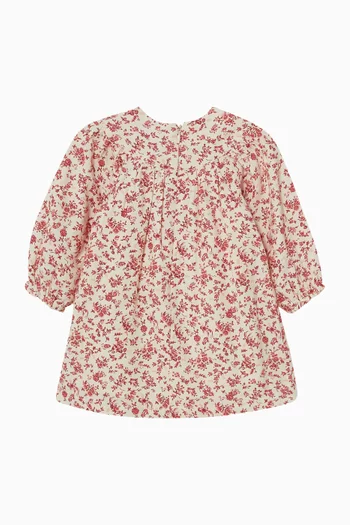 Floral-print Dress in Cotton