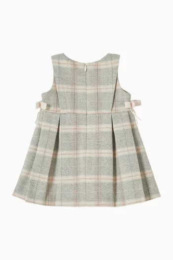 Check Dress in Wool-blend
