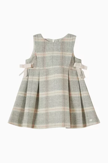 Check Dress in Wool-blend