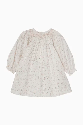 Floral-print Dress in Cotton