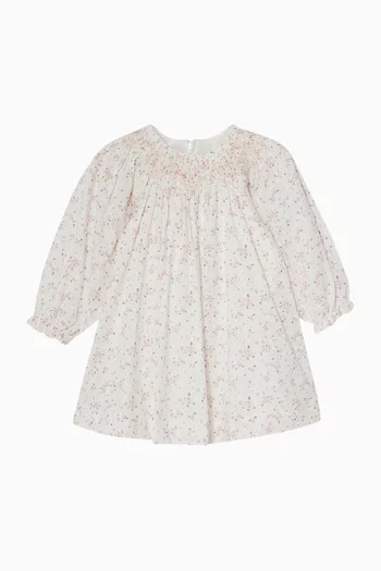 Floral-print Dress in Cotton