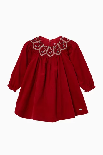 Floral Smock Dress in Cotton