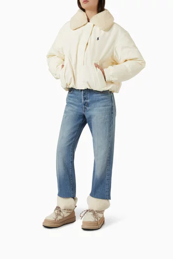 Classic Tread Fluffed Boots in Sheepskin