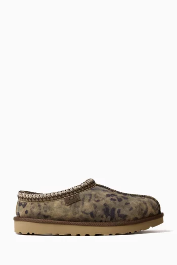 Tasman Spotted Slippers in Suede