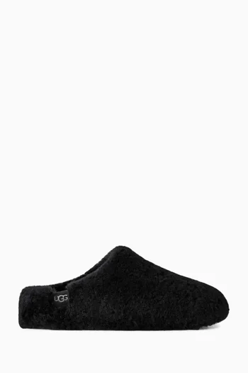 Elea Fluffed Slippers in Fur