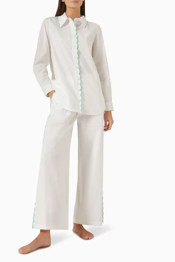 Ariel Shirt & Pants Set in Organic-cotton