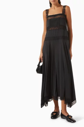 Sandwashed Slip Dress in Silk Blend