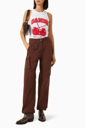 Cargo Pants in Stretch-cotton