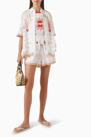 Gardenia Shirt in Cotton-linen