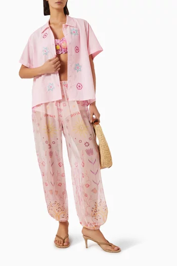 Hibiscus Shirt in Cotton