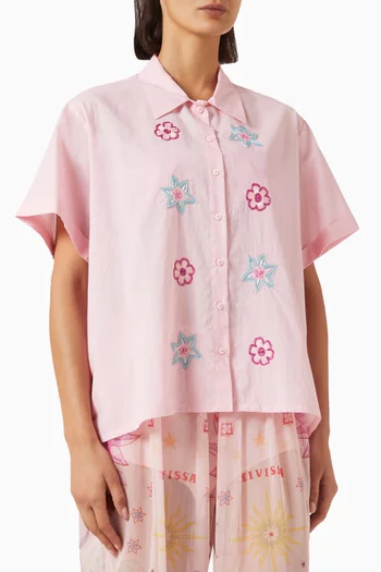 Hibiscus Shirt in Cotton