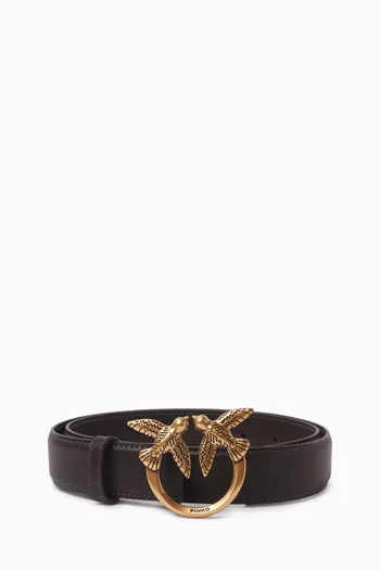 Love Birds Belt in Leather