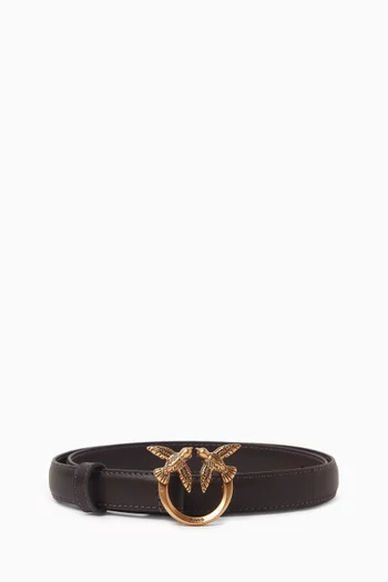 Love Birds Belt in Leather