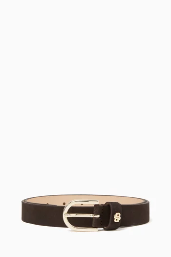 Scarlet Belt in Leather