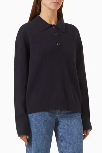 Lee Polo Sweater in Cashmere