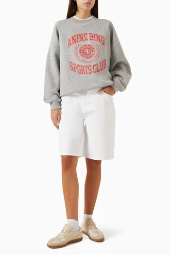Miles Collegiate Sweatshirt in Cotton-terry
