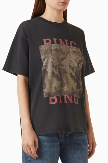 Cade Tiger Bing Graphic T-shirt in Cotton
