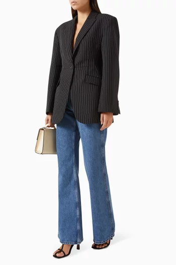 Elga Pinstriped Blazer
