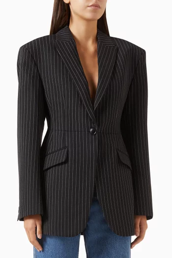 Elga Pinstriped Blazer