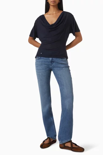 Madeo Cowl-neck Top in Tencel
