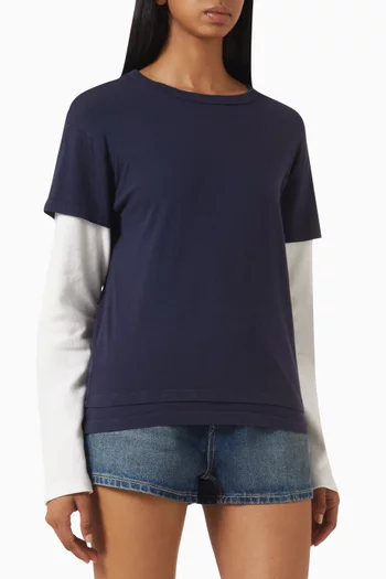 Rory Long-sleeve Layered Top